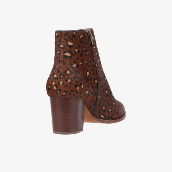 Madewell Becca Bootie Rich Brown Multi Haircalf 6.5 M